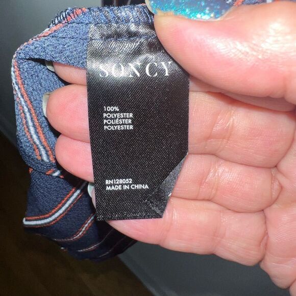 Soncy Plus Pajama Chic High Low Blouse (Soncy size 00) - Picture 10 of 11